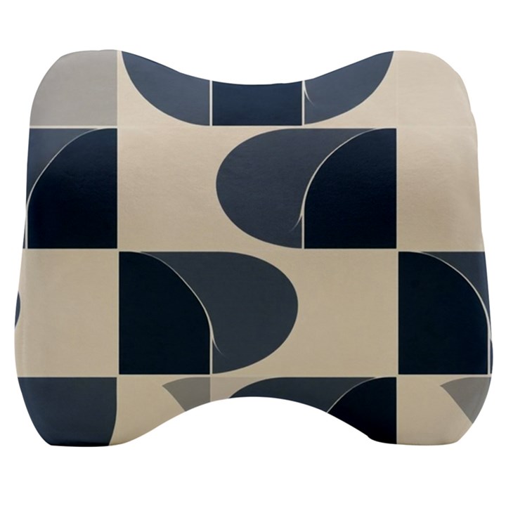 A Minimalist Pattern With Simple Lines And Shapes, Creating A Clean And Modern Aesthetic 04 Velour Head Support Cushion