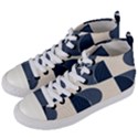 A Minimalist Pattern With Simple Lines And Shapes, Creating A Clean And Modern Aesthetic 04 Women s Mid-Top Canvas Sneakers View2