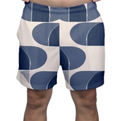 A Minimalist Pattern With Simple Lines And Shapes, Creating A Clean And Modern Aesthetic 04 Men s Shorts