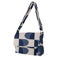 A Minimalist Pattern With Simple Lines And Shapes, Creating A Clean And Modern Aesthetic 04 Full Print Messenger Bag (m)