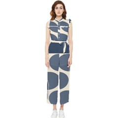 A Minimalist Pattern With Simple Lines And Shapes, Creating A Clean And Modern Aesthetic 04 Women s Frill Top Chiffon Jumpsuit