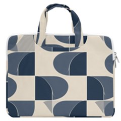 A Minimalist Pattern With Simple Lines And Shapes, Creating A Clean And Modern Aesthetic 04 Macbook Pro 15  Double Pocket Laptop Bag 