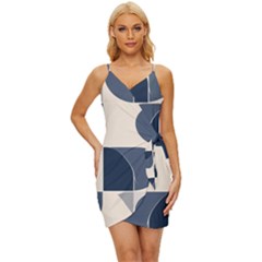 A Minimalist Pattern With Simple Lines And Shapes, Creating A Clean And Modern Aesthetic 04 Wrap Tie Front Dress