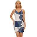 A Minimalist Pattern With Simple Lines And Shapes, Creating A Clean And Modern Aesthetic 04 Wrap Tie Front Dress View1