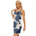 A Minimalist Pattern With Simple Lines And Shapes, Creating A Clean And Modern Aesthetic 04 Wrap Tie Front Dress View2