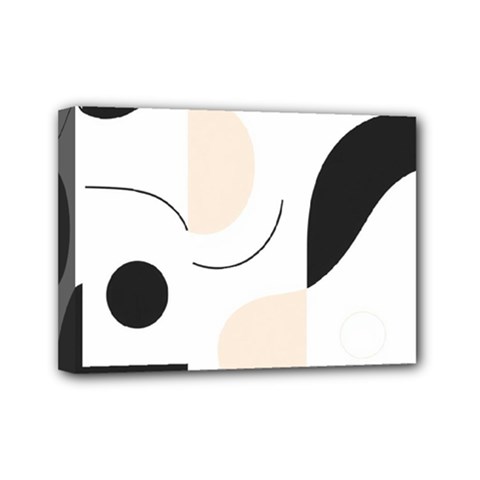 A Minimalist Pattern With Simple Lines And Shapes, Creating A Clean And Modern Aesthetic 05 Mini Canvas 7  X 5  (stretched)