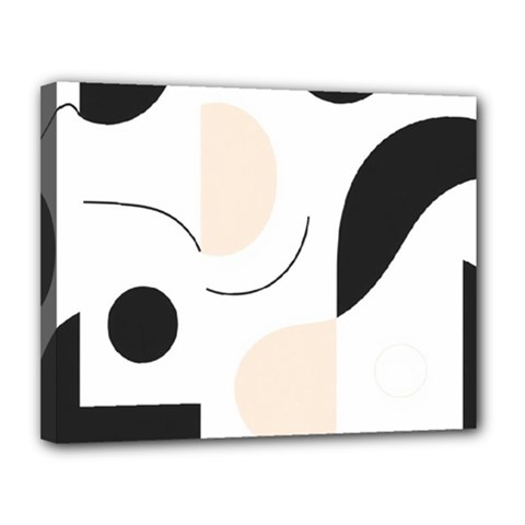 A Minimalist Pattern With Simple Lines And Shapes, Creating A Clean And Modern Aesthetic 05 Canvas 14  X 11  (stretched)