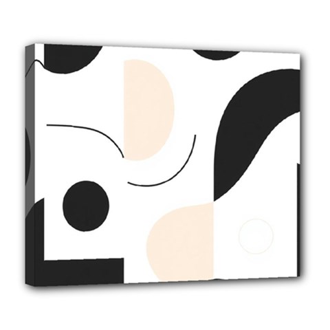 A Minimalist Pattern With Simple Lines And Shapes, Creating A Clean And Modern Aesthetic 05 Deluxe Canvas 24  X 20  (stretched)