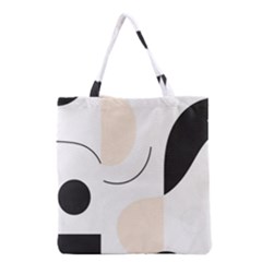 A Minimalist Pattern With Simple Lines And Shapes, Creating A Clean And Modern Aesthetic 05 Grocery Tote Bag