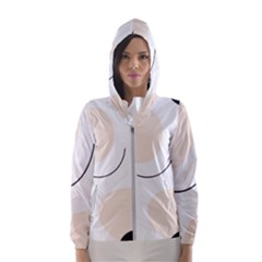 A Minimalist Pattern With Simple Lines And Shapes, Creating A Clean And Modern Aesthetic 05 Women s Hooded Windbreaker