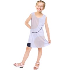 A Minimalist Pattern With Simple Lines And Shapes, Creating A Clean And Modern Aesthetic 05 Kids  Tunic Dress