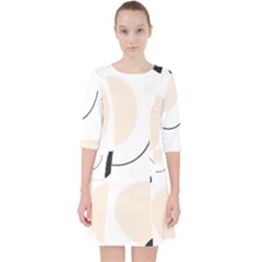 A Minimalist Pattern With Simple Lines And Shapes, Creating A Clean And Modern Aesthetic 05 Quarter Sleeve Pocket Dress