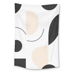 A Minimalist Pattern With Simple Lines And Shapes, Creating A Clean And Modern Aesthetic 05 Large Tapestry