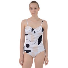 A Minimalist Pattern With Simple Lines And Shapes, Creating A Clean And Modern Aesthetic 05 Sweetheart Tankini Set