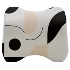 A Minimalist Pattern With Simple Lines And Shapes, Creating A Clean And Modern Aesthetic 05 Velour Head Support Cushion