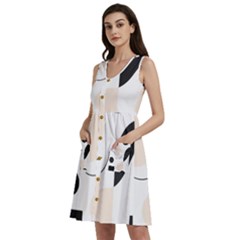 A Minimalist Pattern With Simple Lines And Shapes, Creating A Clean And Modern Aesthetic 05 Sleeveless Dress With Pocket