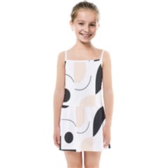 A Minimalist Pattern With Simple Lines And Shapes, Creating A Clean And Modern Aesthetic 05 Kids  Summer Sun Dress