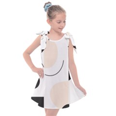 A Minimalist Pattern With Simple Lines And Shapes, Creating A Clean And Modern Aesthetic 05 Kids  Tie Up Tunic Dress