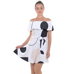 A Minimalist Pattern With Simple Lines And Shapes, Creating A Clean And Modern Aesthetic 05 Off Shoulder Velour Dress