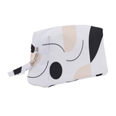 A Minimalist Pattern With Simple Lines And Shapes, Creating A Clean And Modern Aesthetic 05 Wristlet Pouch Bag (medium) by myclothy