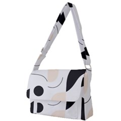 A Minimalist Pattern With Simple Lines And Shapes, Creating A Clean And Modern Aesthetic 05 Full Print Messenger Bag (l)