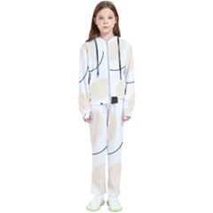 A Minimalist Pattern With Simple Lines And Shapes, Creating A Clean And Modern Aesthetic 05 Kids  Tracksuit