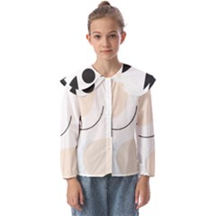 A Minimalist Pattern With Simple Lines And Shapes, Creating A Clean And Modern Aesthetic 05 Kids  Peter Pan Collar Blouse