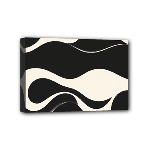 A Minimalist Pattern With Simple Lines And Shapes, Creating A Clean And Modern Aesthetic 06 Mini Canvas 6  X 4  (stretched)