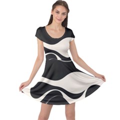 A Minimalist Pattern With Simple Lines And Shapes, Creating A Clean And Modern Aesthetic 06 Cap Sleeve Dress