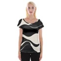 A Minimalist Pattern With Simple Lines And Shapes, Creating A Clean And Modern Aesthetic 06 Cap Sleeve Top View1