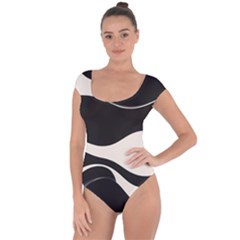 A Minimalist Pattern With Simple Lines And Shapes, Creating A Clean And Modern Aesthetic 06 Short Sleeve Leotard 