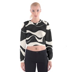 A Minimalist Pattern With Simple Lines And Shapes, Creating A Clean And Modern Aesthetic 06 Cropped Sweatshirt