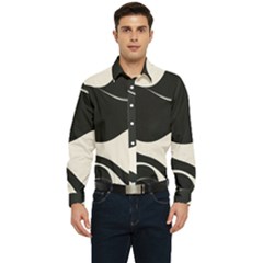 A Minimalist Pattern With Simple Lines And Shapes, Creating A Clean And Modern Aesthetic 06 Men s Long Sleeve Shirt by myclothy