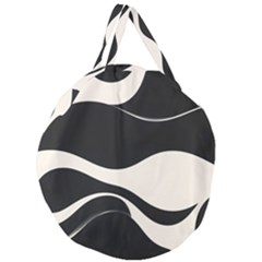 A Minimalist Pattern With Simple Lines And Shapes, Creating A Clean And Modern Aesthetic 06 Giant Round Zipper Tote