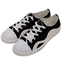 A Minimalist Pattern With Simple Lines And Shapes, Creating A Clean And Modern Aesthetic 06 Women s Low Top Canvas Sneakers by myclothy