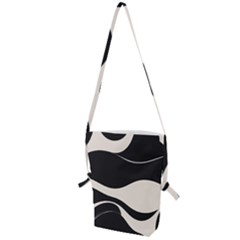 A Minimalist Pattern With Simple Lines And Shapes, Creating A Clean And Modern Aesthetic 06 Folding Shoulder Bag by myclothy