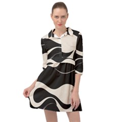 A Minimalist Pattern With Simple Lines And Shapes, Creating A Clean And Modern Aesthetic 06 Mini Skater Shirt Dress by myclothy