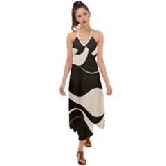 A Minimalist Pattern With Simple Lines And Shapes, Creating A Clean And Modern Aesthetic 06 Halter Tie Back Dress 