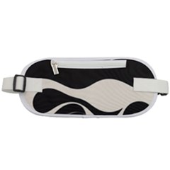 A Minimalist Pattern With Simple Lines And Shapes, Creating A Clean And Modern Aesthetic 06 Rounded Waist Pouch by myclothy