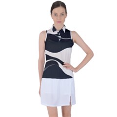 A Minimalist Pattern With Simple Lines And Shapes, Creating A Clean And Modern Aesthetic 06 Women s Sleeveless Polo T-shirt by myclothy