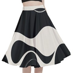 A Minimalist Pattern With Simple Lines And Shapes, Creating A Clean And Modern Aesthetic 06 A-line Full Circle Midi Skirt With Pocket