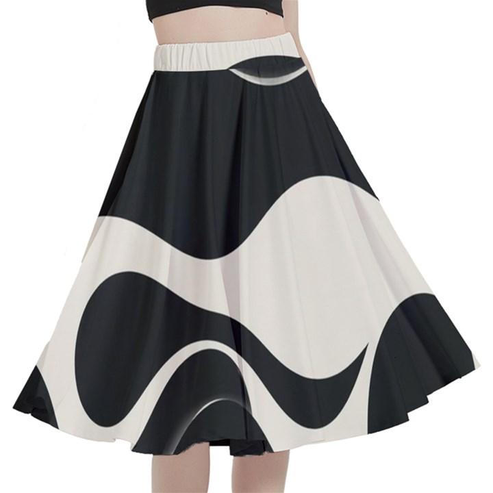 A Minimalist Pattern With Simple Lines And Shapes, Creating A Clean And Modern Aesthetic 06 A-Line Full Circle Midi Skirt With Pocket