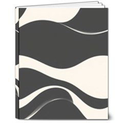 A Minimalist Pattern With Simple Lines And Shapes, Creating A Clean And Modern Aesthetic 06 8  X 10  Hardcover Notebook