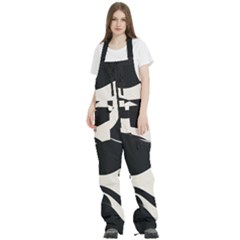 A Minimalist Pattern With Simple Lines And Shapes, Creating A Clean And Modern Aesthetic 06 Women s Front Zip Ski And Snowboard Bib Pants