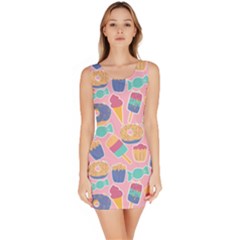 Ice Cream Donut Sweets Candie Bodycon Dress by Apenda