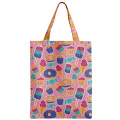 Ice Cream Donut Sweets Candie Zipper Classic Tote Bag