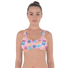 Ice Cream Donut Sweets Candie Got No Strings Sports Bra by Apenda