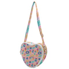 Ice Cream Donut Sweets Candie Heart Shoulder Bag by Apenda