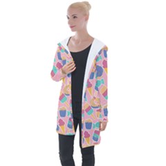 Ice Cream Donut Sweets Candie Longline Hooded Cardigan