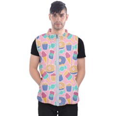 Ice Cream Donut Sweets Candie Men s Puffer Vest